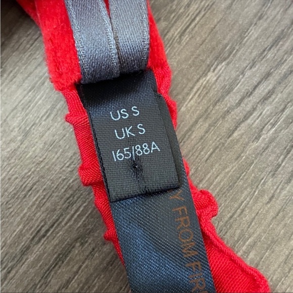 Anthropologie Striped Bralette In Red Size Small - Picture 5 of 6